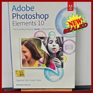 Adobe‎ Photoshop Elements 10 New Sealed Software Photo Editing Windows Mac